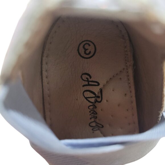 NEW A Bear Co Toddler Size 3 Lilac Smooth Glitter Ballerina Flats Purple - Picture 12 of 12